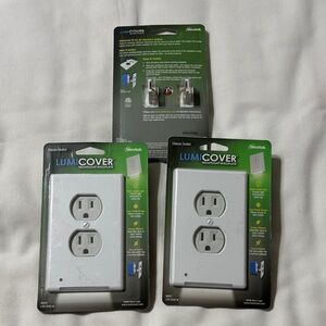 LumiCover Nightlight Wallplate Outlet Covers Bundle of Threw